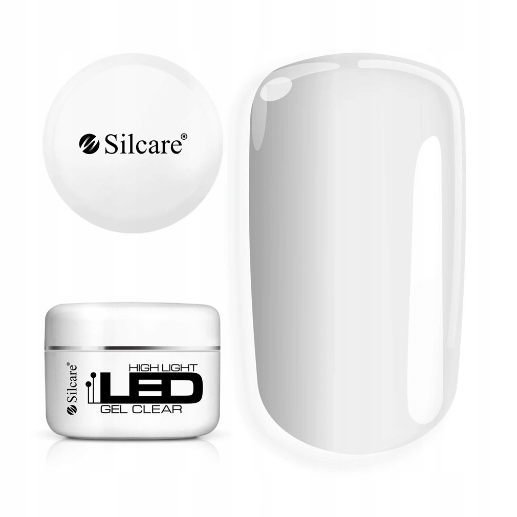 Silcare High Light Led Gel Stavební Gel Clear 100 g