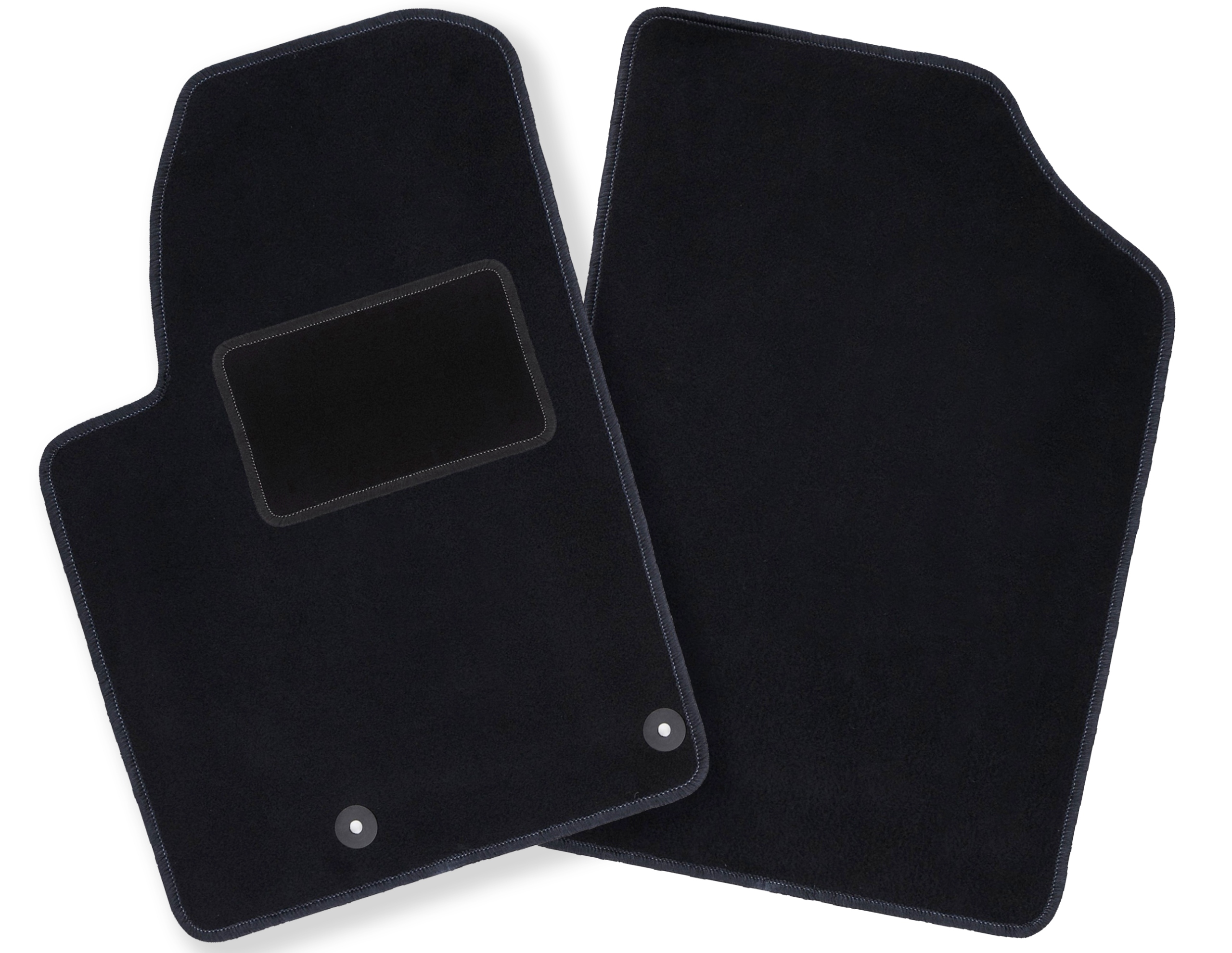 Dywaniki Samochodowe Welurowe Na Przód – Czarne Zestaw Stopery
