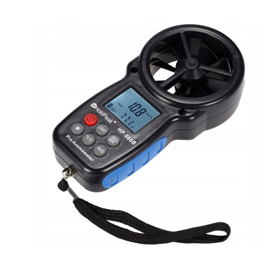 Digitální Anemometr, termoanemometr, měřič rychlosti větru