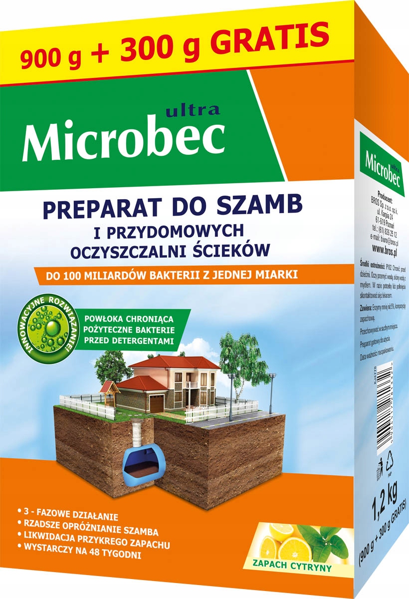 

Microbec Ultra 10 x Mocniejszy Bakterie 1,2 kg Bio
