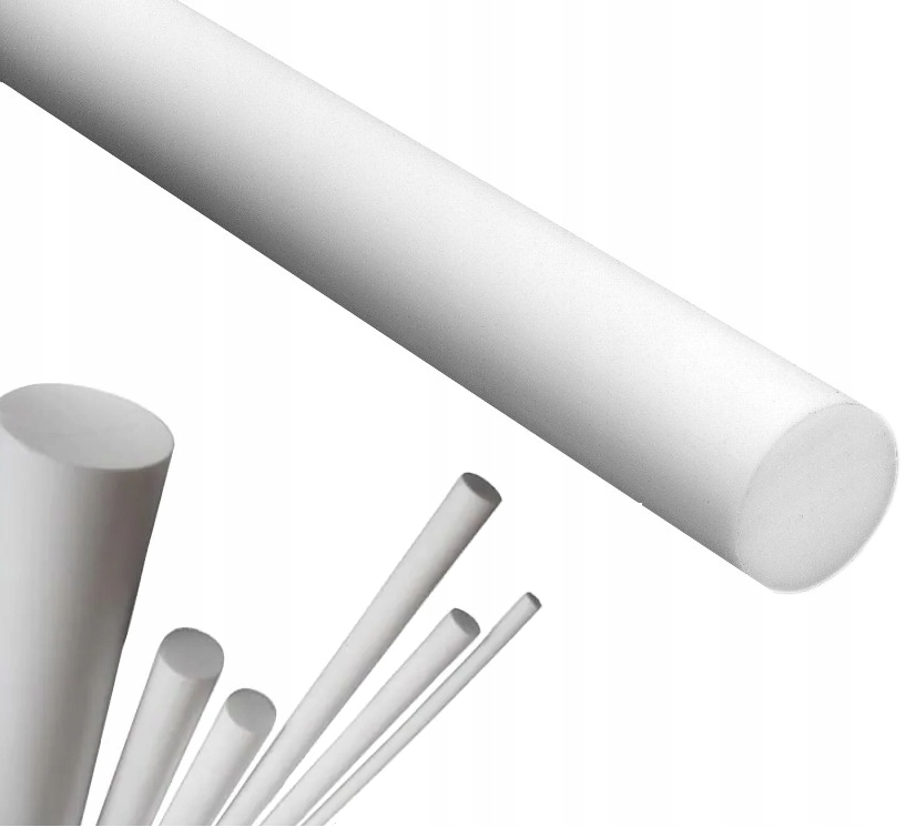 Wałek Teflonowy Teflon PTFE Tarflen Pręt fi.40x500mm Polimer Fluorowy