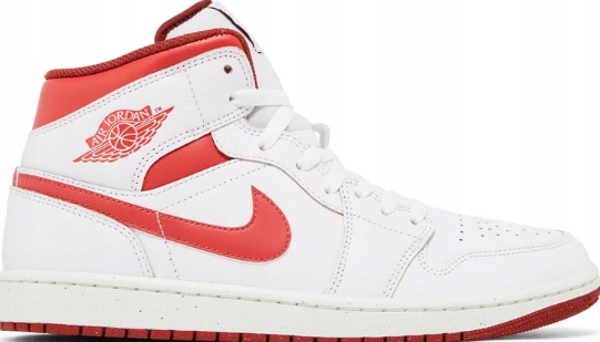 Boty Nike Air Jordan 1 Mid White Dune Red 38.5 FJ3464-160