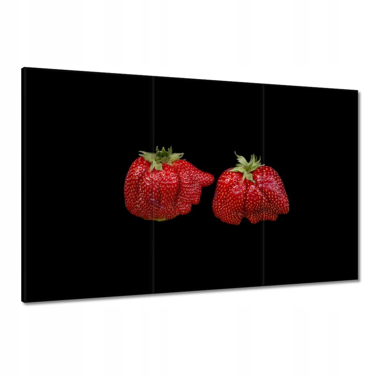 Obrazy 120x80 Velké zralé jahody