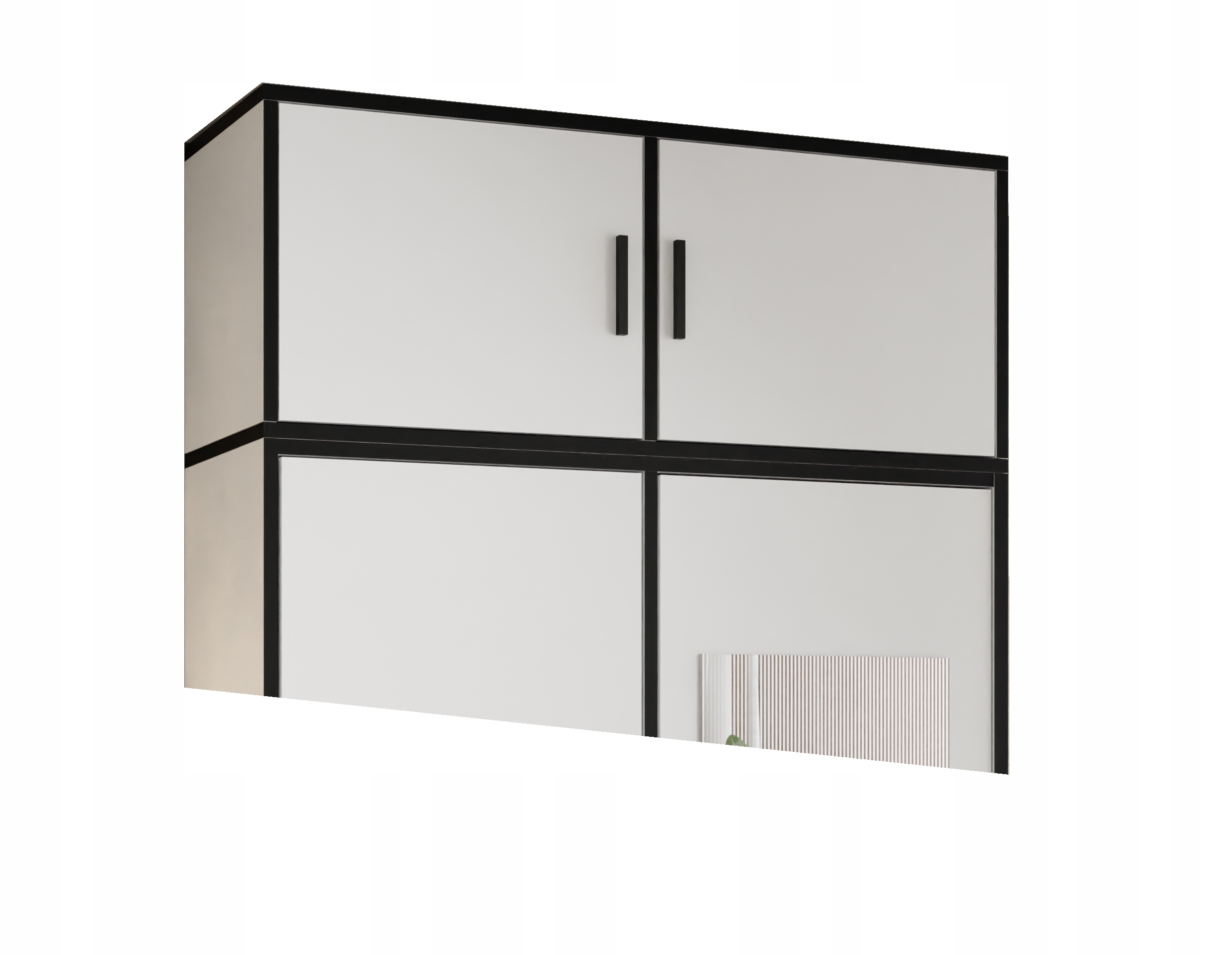 Nástavec na skříně Dior 105 2d a šatní skříň Bílý