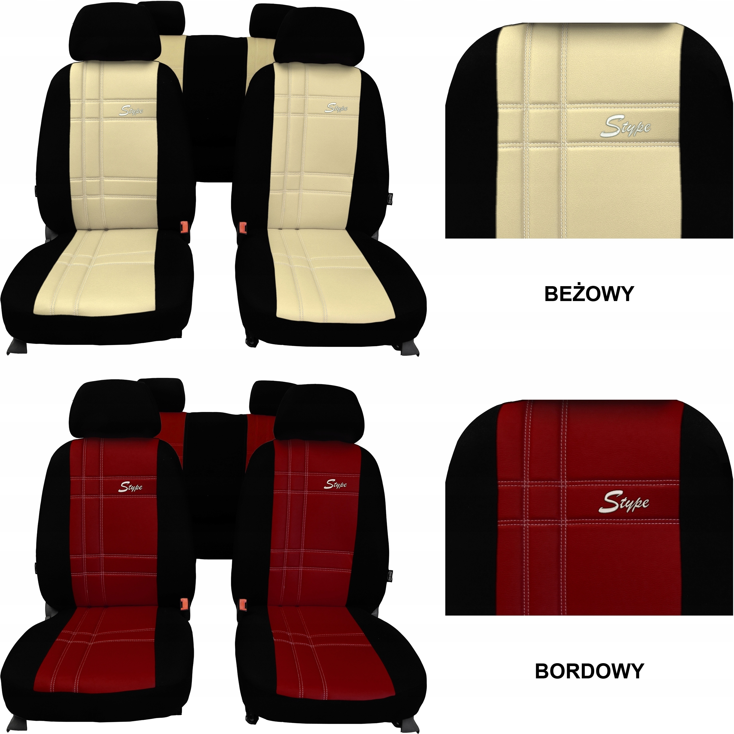 SKÓRZANE POKROWCE NA FOTELE DO CITROEN C3 II Przeznaczenie komplet siedzeń