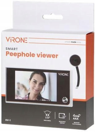 WIDEO-WIZJER DO DRZWI VIRONE DV-1 Kolor satyna