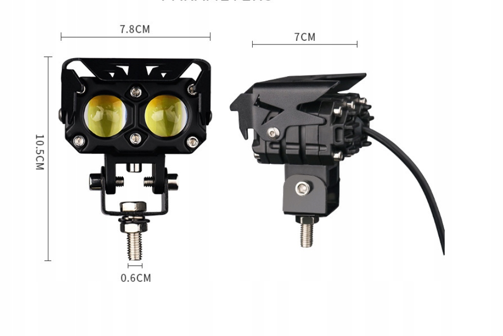 LAMPA MOTOCYKLOWA LED Z PODWÓJNYM KORALIKIEM Producent inny