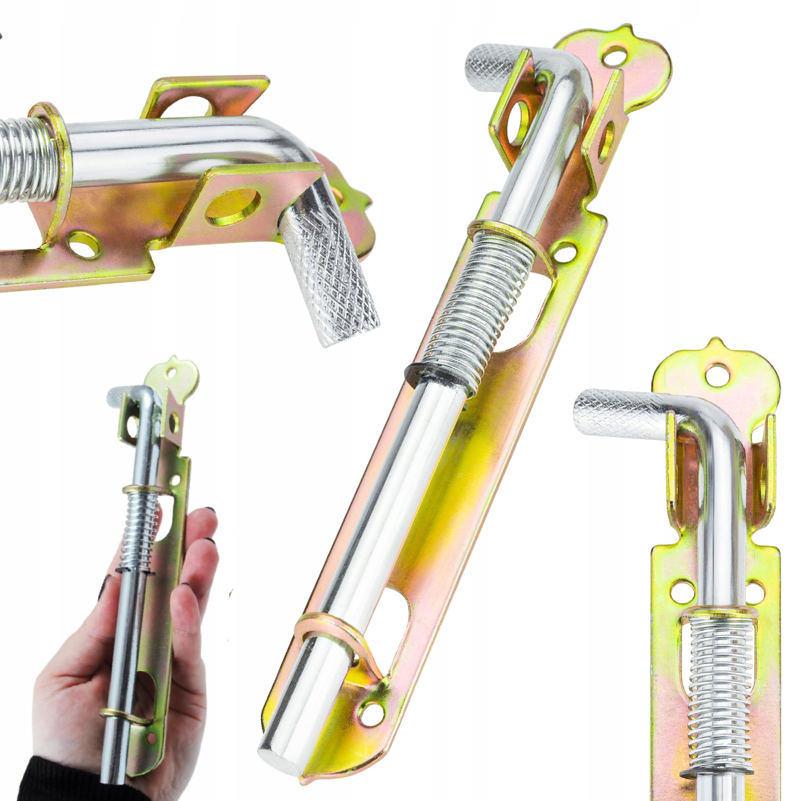 

Rygiel Do Bramy Zasuwka Ze Sprężyną Blokada 180 MM