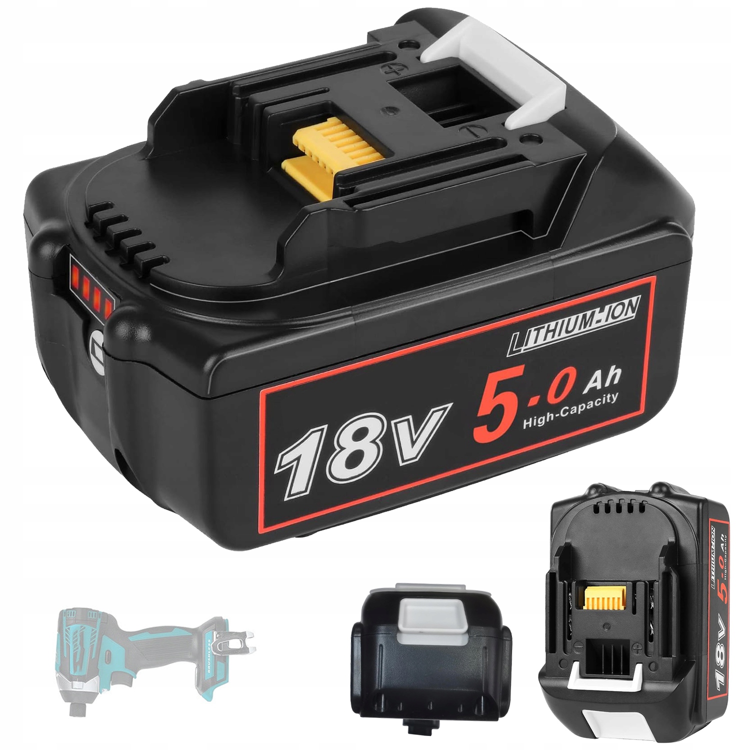1x Akumulátor Vyměnitelný Pro Baterie Série Mk Baterie 18V 5Ah Pro Mkt