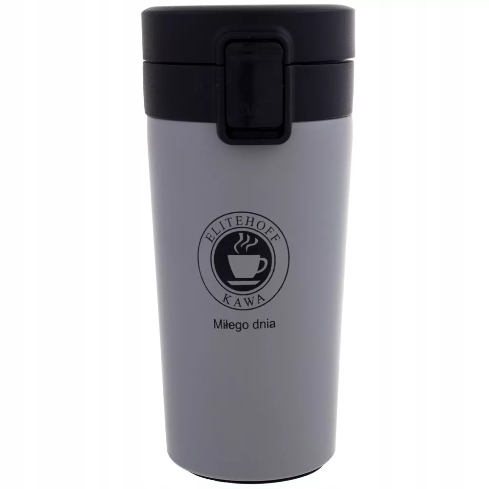 

Termos Podróżny 400 ML Szary Kubek Termiczny Bidon