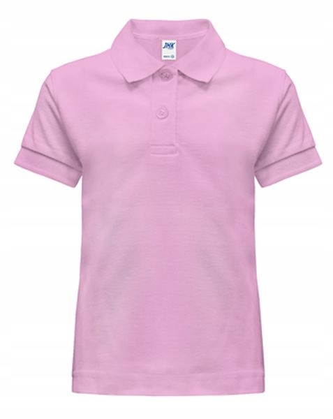 

Koszulka Polo dziecięca Jhk różowa 5-6 Pk 116