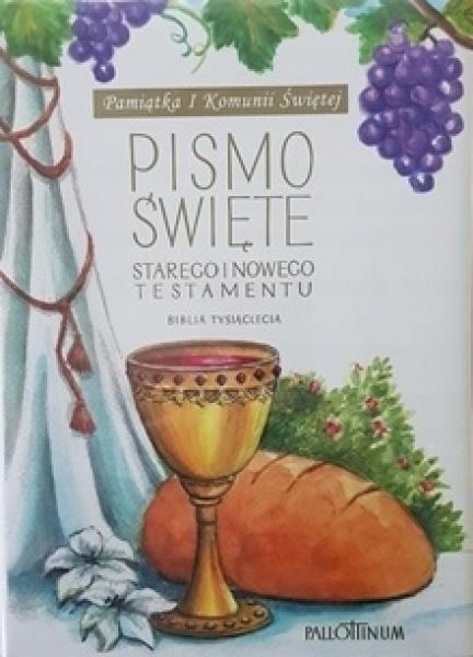 BIBLIA TYSIĄCLECIA DUŻA TW (KOMUNIA, WINOGRONO)