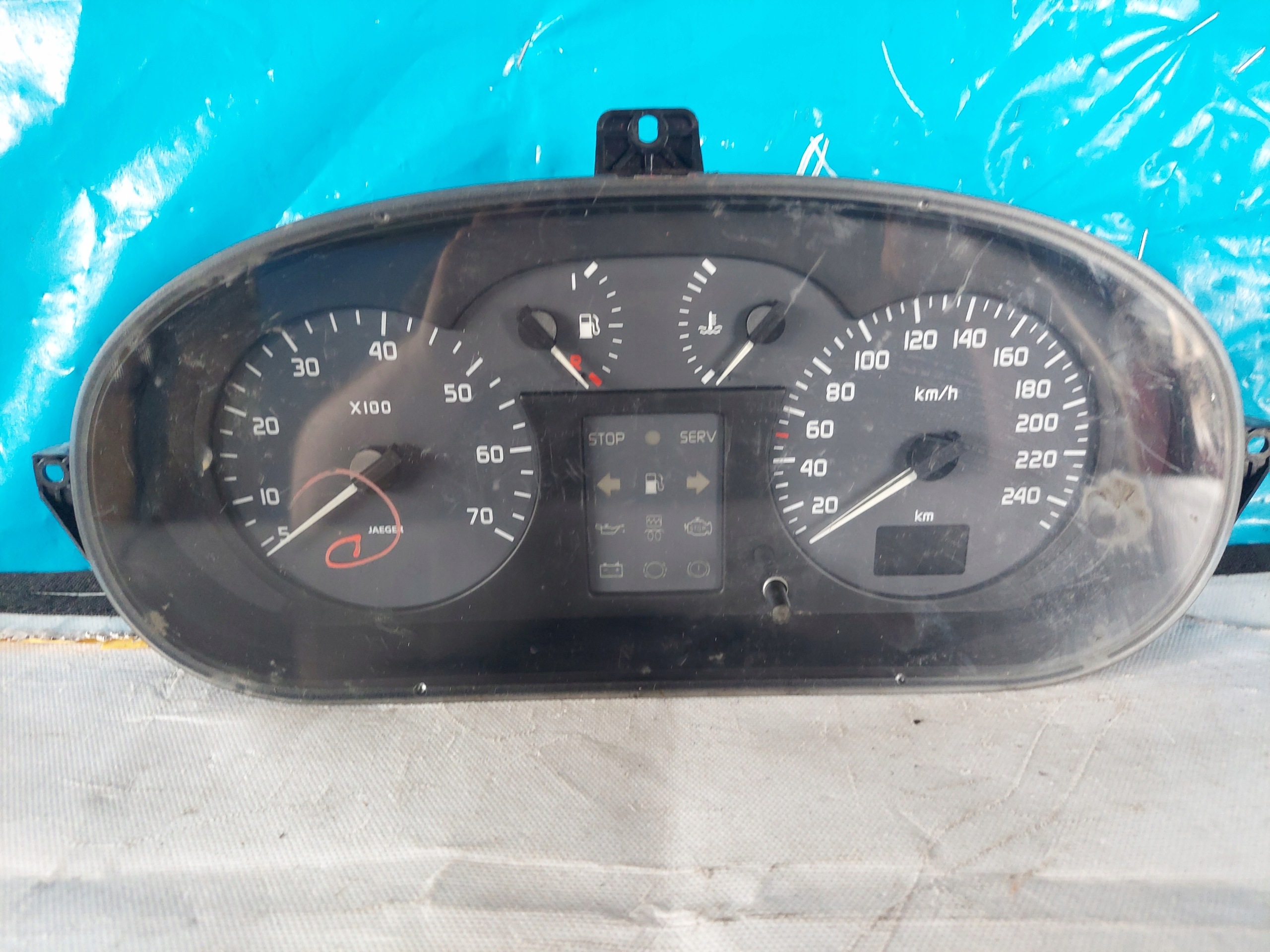 dials clock MEGANE SCENIC and 1.9 DTI 7700427896