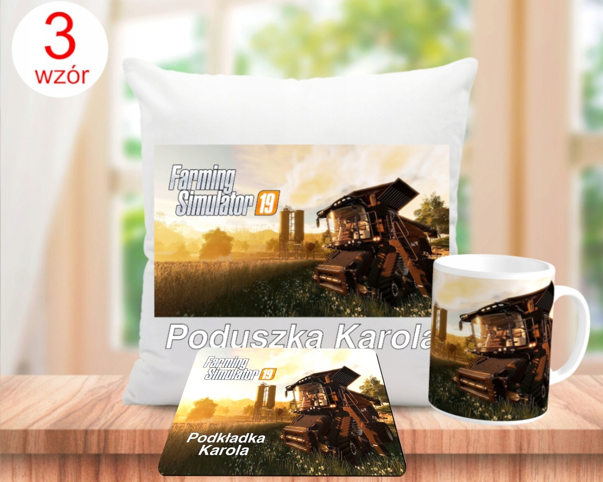 FARMING SIMULATOR ZESTAW PODUSZKA+KUBEK+PODKŁADKA Kod producenta zfs3