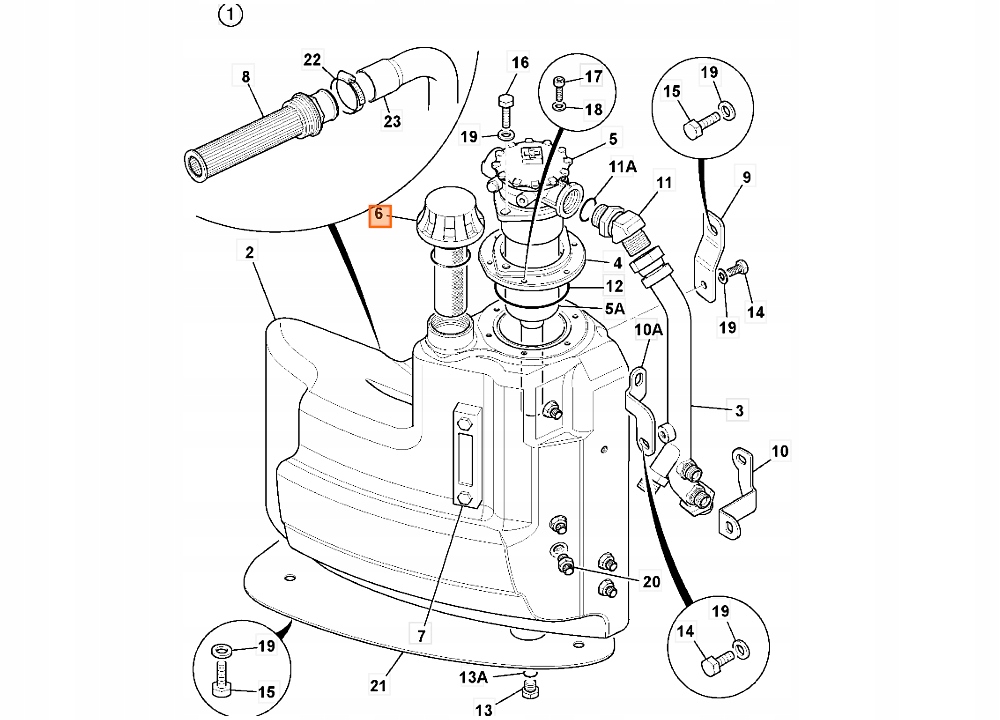 ВЕНТИЛЯЦИОННОЕ ОТВЕРСТИЕ ГИДРАВЛИЧЕСКОГО БАКА 32/925545