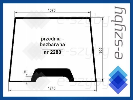 sklo Mf série 4200 4300 přední bezbarvé