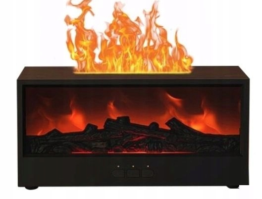 Zvlhčovač Vzduchu Difuzér Aromaterapie Napodobující Led Oheň