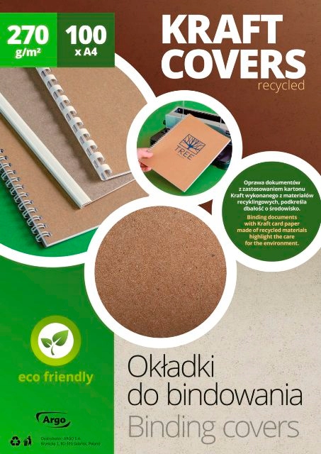

Okładki do bindowania Kraft Eco 270g 204126