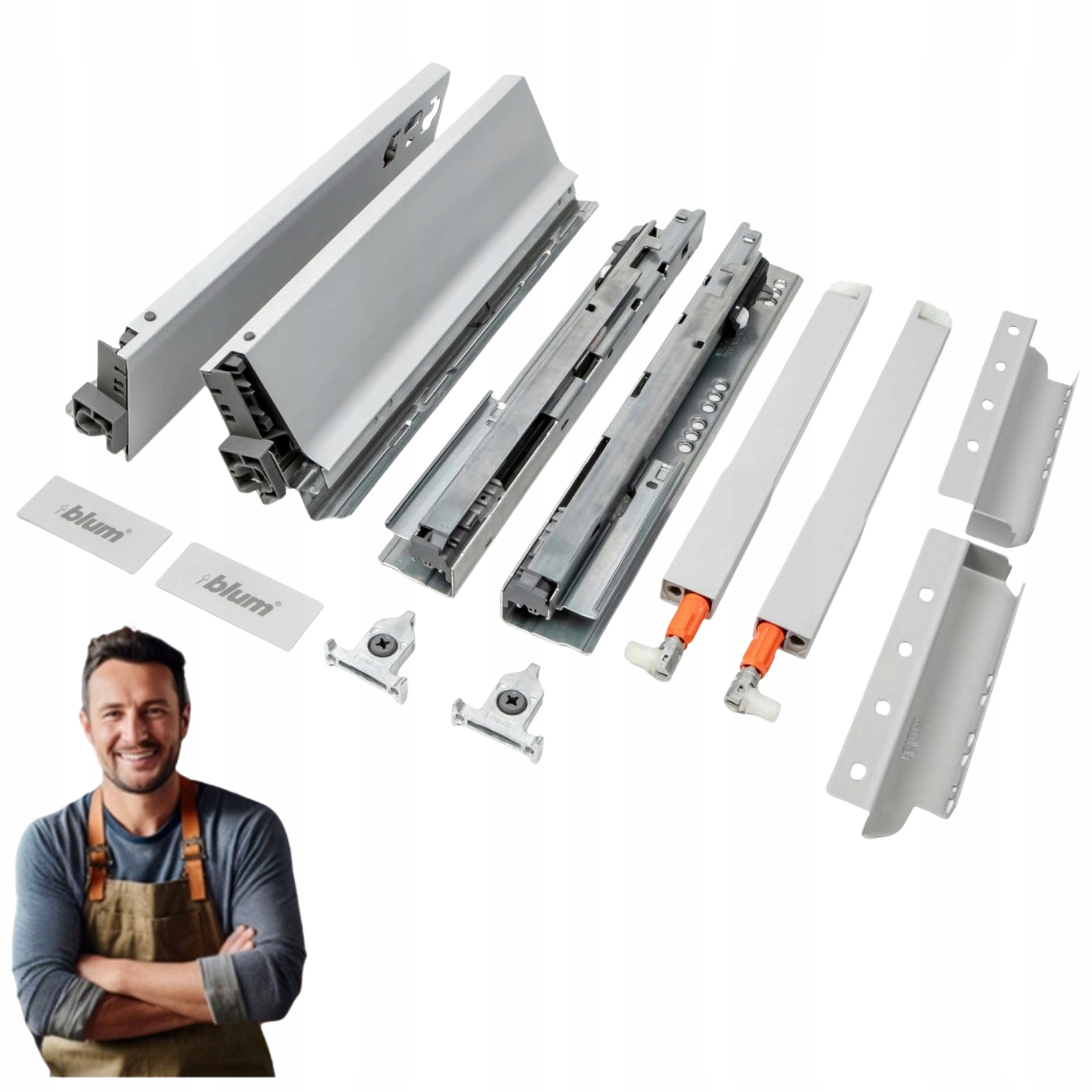 Zásuvka Blum Tandembox Antaro 300 mm C stredná 167 mm šedá
