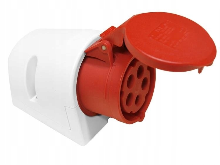 

Gniazdo stałe 32A 5P 400V czerwone IP44 125-6