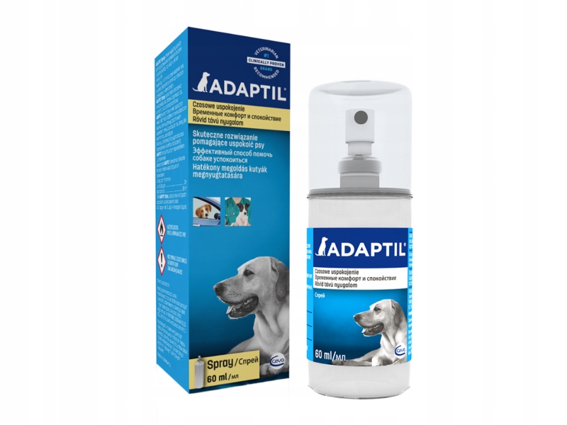 ADAPTIL FEROMONY SPRAY 60 ML uspokojenie psów