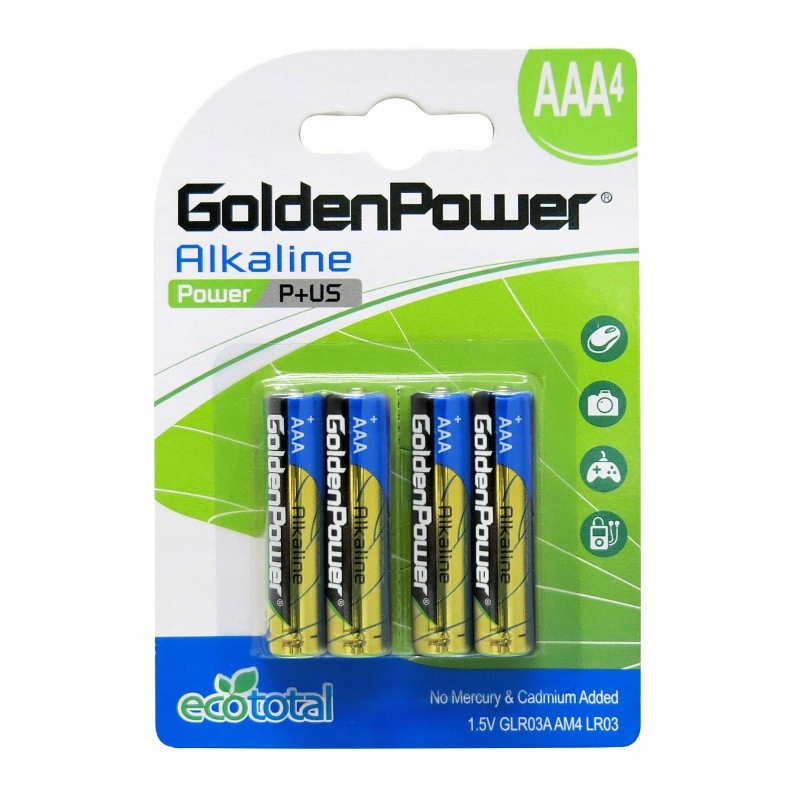 

4 x Bateria Golden Power LR3 Aaa cena za 4szt