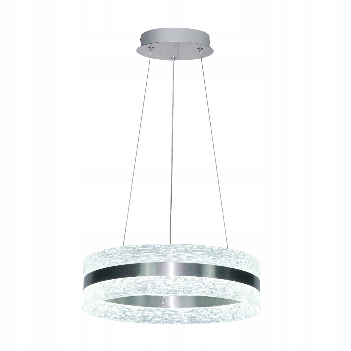Blera PND-98273-SCHR Moderní stříbrná závěsná Led lampa