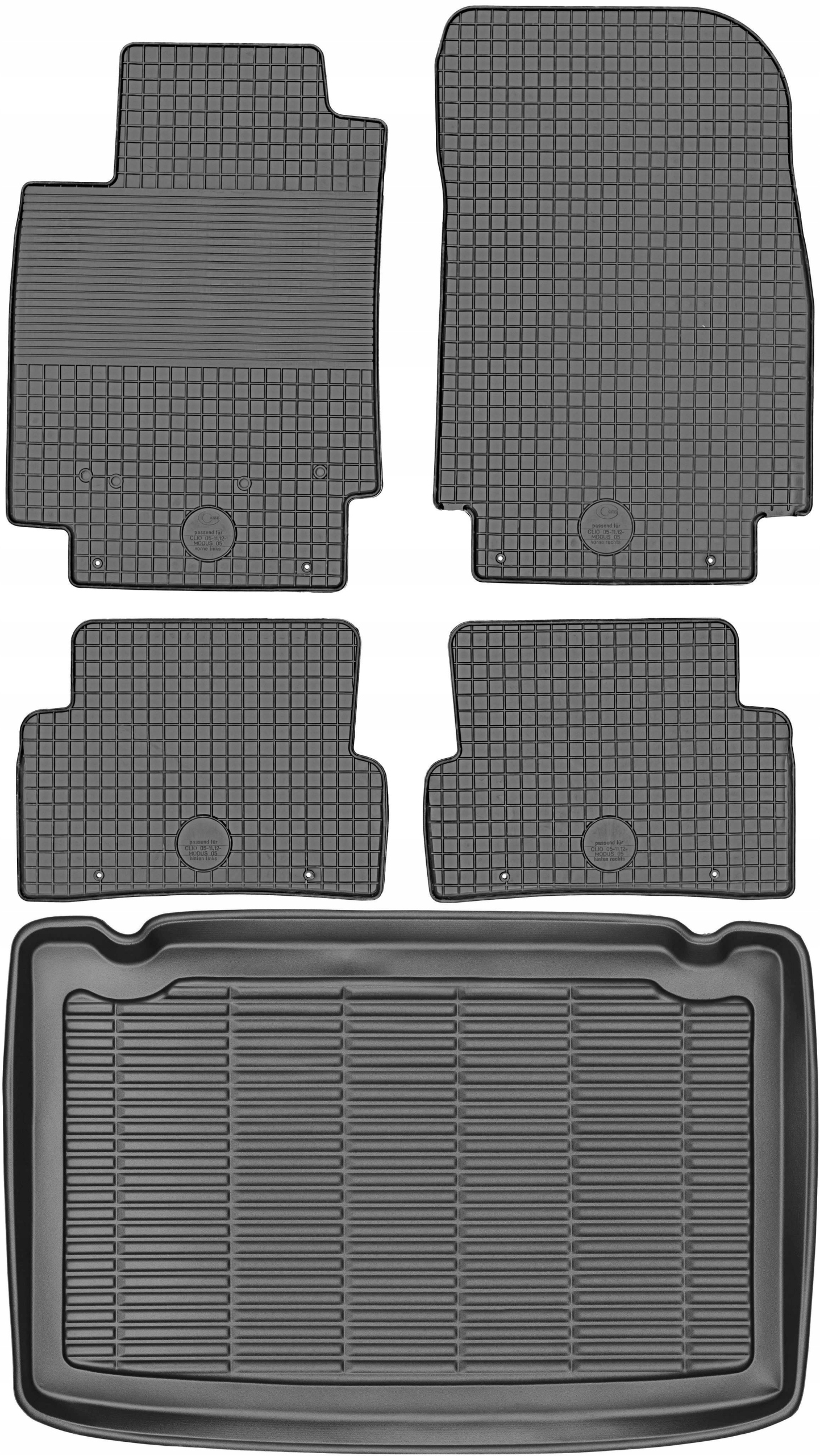 Renault Clio III Hatchback od roku 2005-2012 Sada Koberce batožinový priestor
