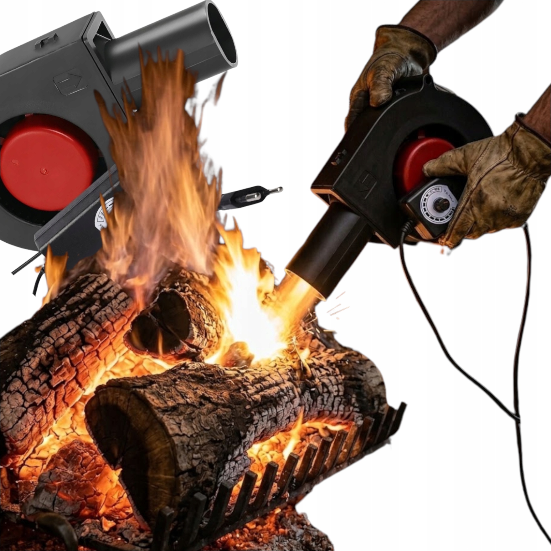 Elektrický Dmychadlo Pro Zapalování Grilu S Regulací Proudění Vzduchu, Silné