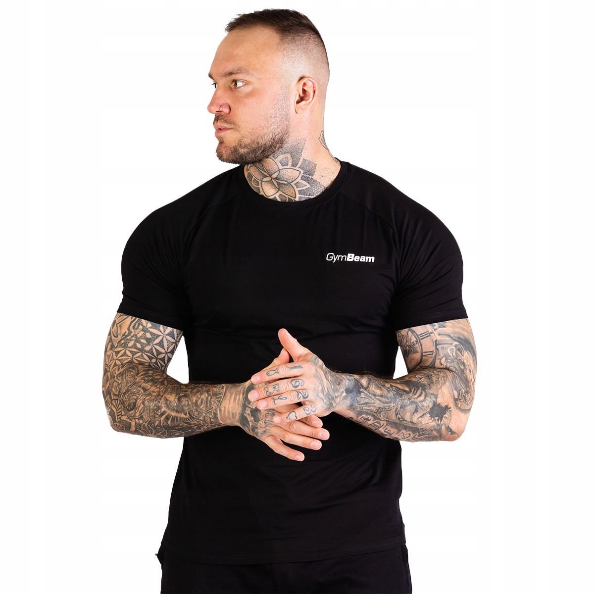 

Męska Koszulka Slim T-shirt Trn Czarna GymBeam XXL