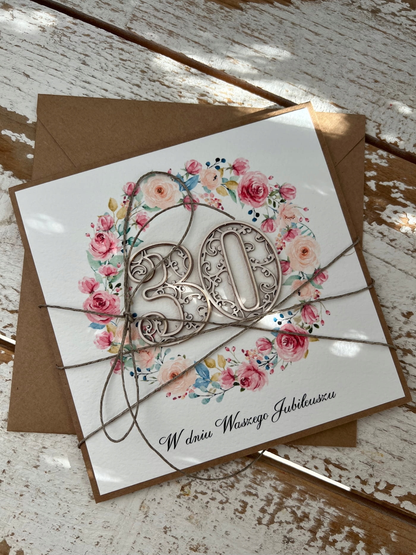 Unikátní ručně vyráběné přání k 30. výročí svatby nejkrásnější