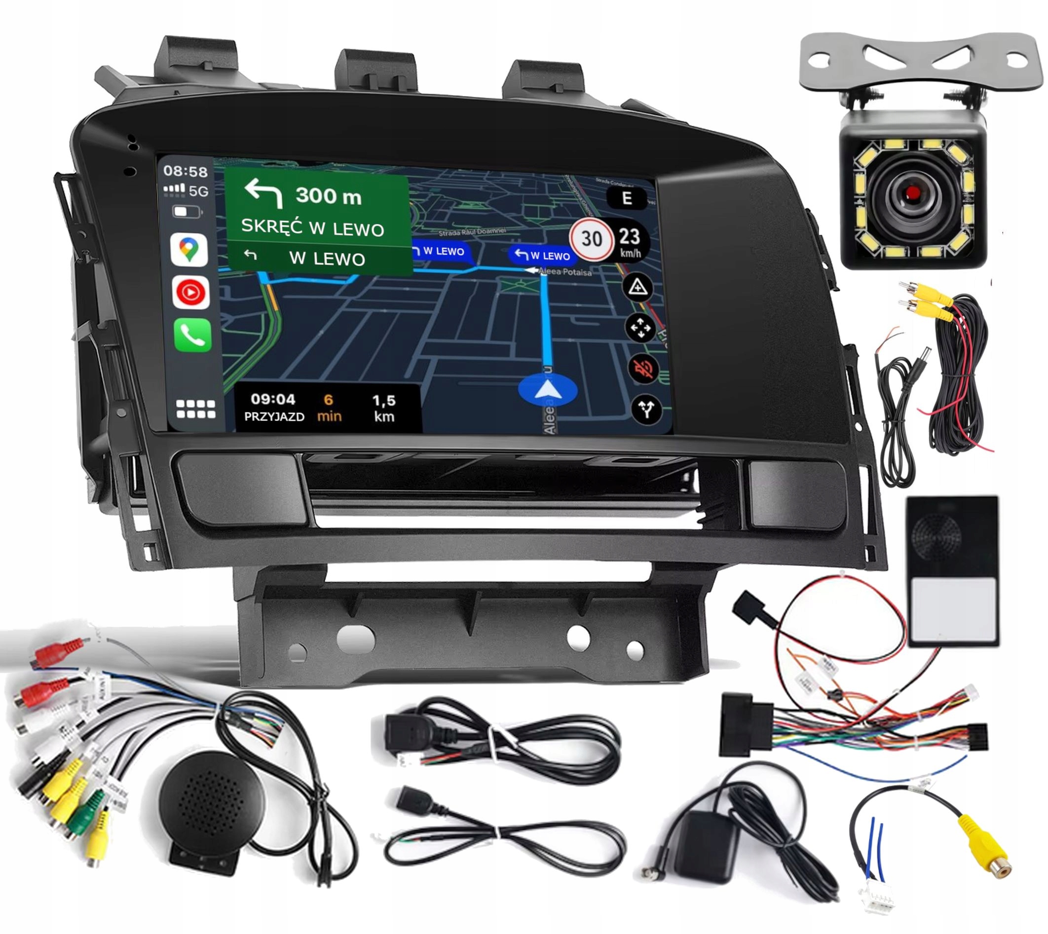 Rádio Navigace Opel Astra J 2009-2015 Android Carplay 4GB 64GB Kamera
