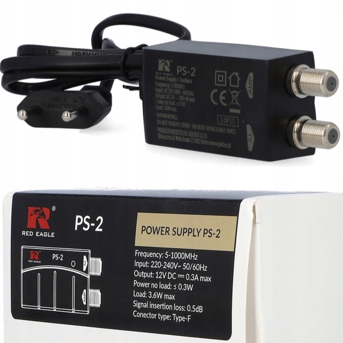 ANTENOWY ZASILACZ IMPULSOWY KASKADOWY WZMACNIACZ WZM 12V PS-1 / PS-2 EAN (GTIN) 5903954001084