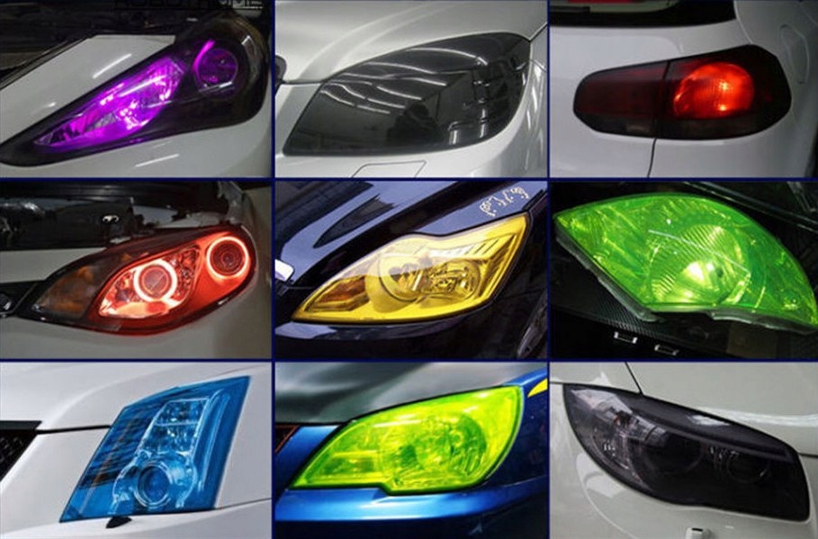 FOLIA PRZYCIEMNIANIA LAMP EFEKT KAMELEON 50cm Długość 50 cm