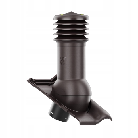 Větrací komín HiVent fi150 střešní taška Roben Monza Maduro