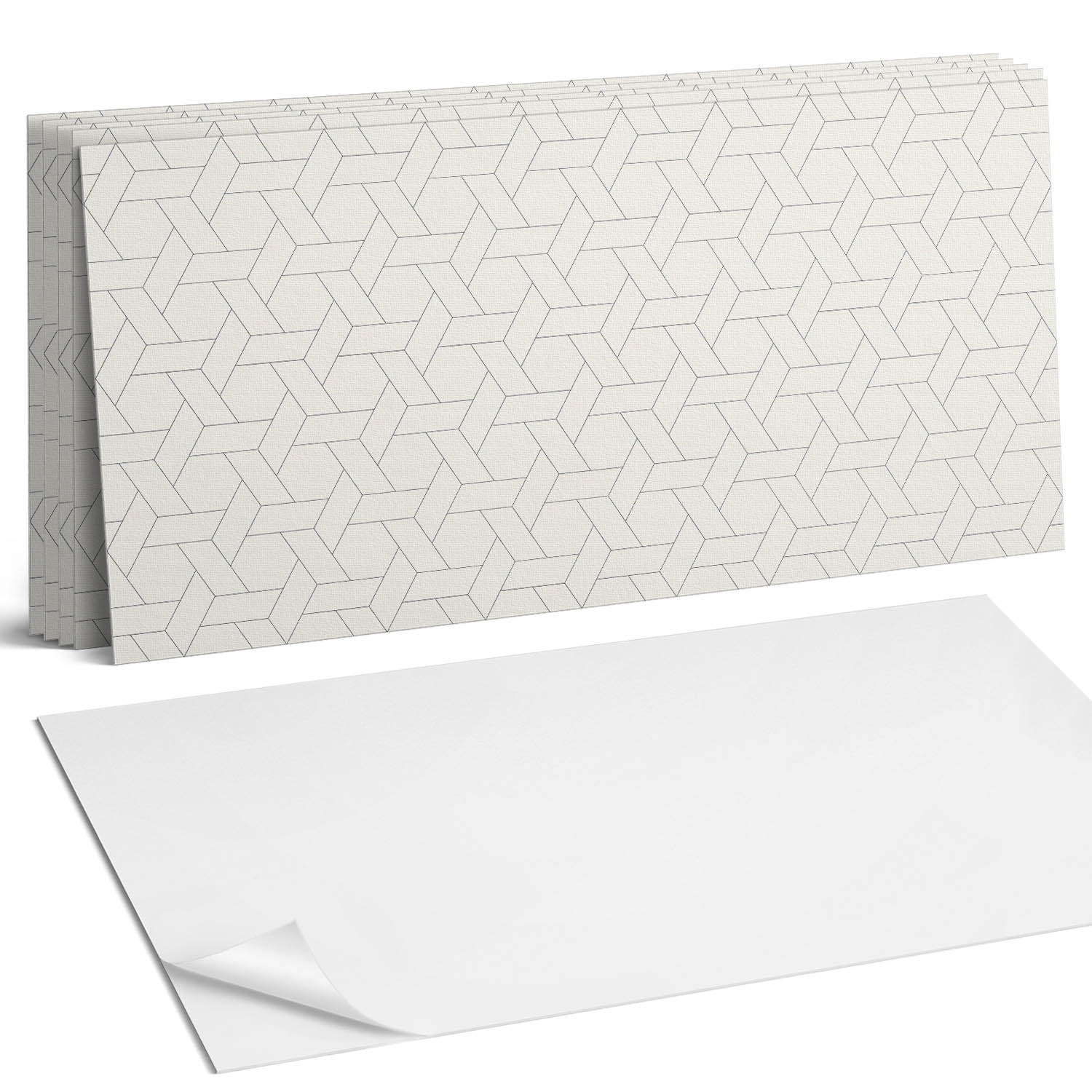 Samolepiace Pvc dlaždice Geometrika v hexagonálnom štýle 6 x 60 x 30 cm