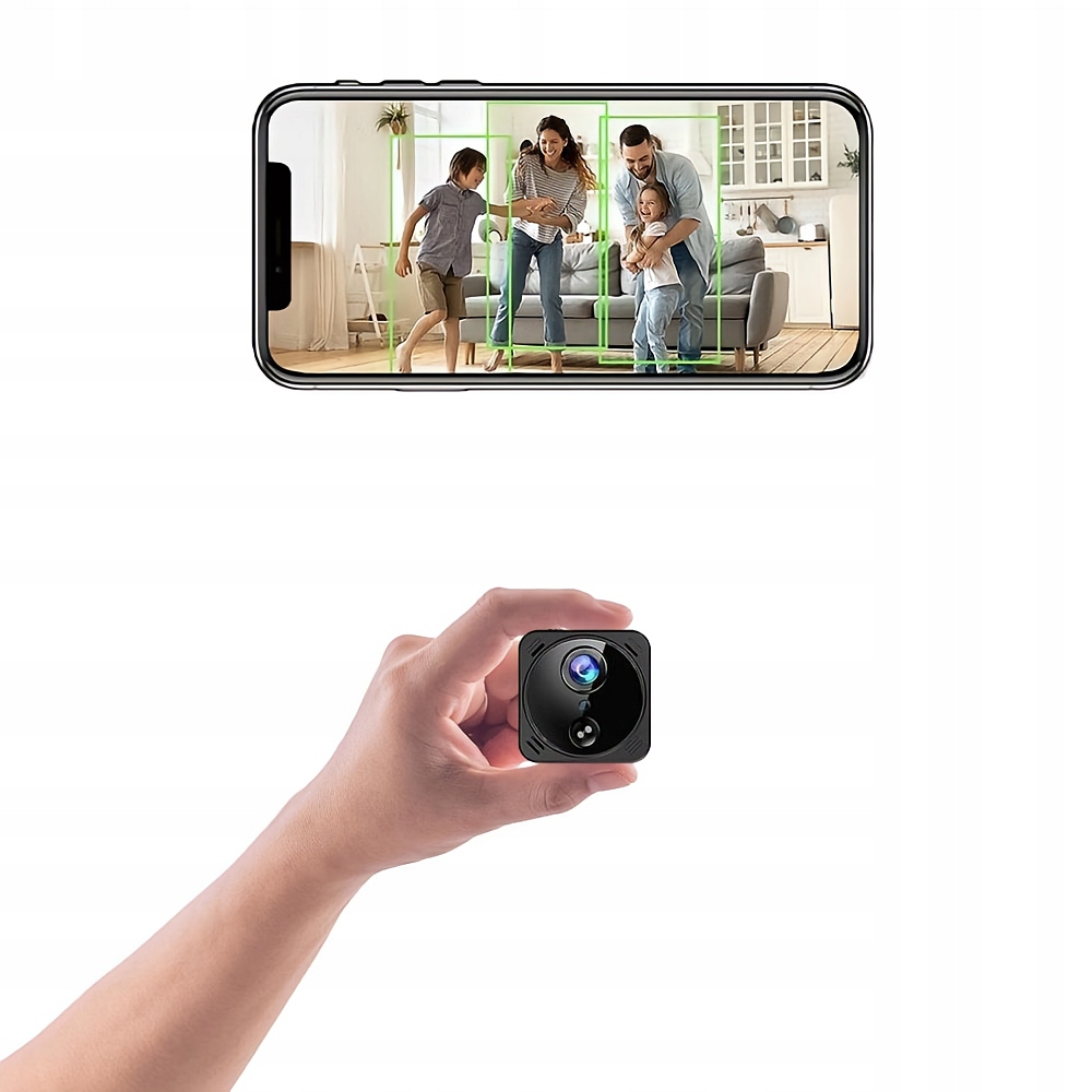 Mini Špionážní Kamera S 160° Viděním A Bezplatným Cloudem Do 1 Dne