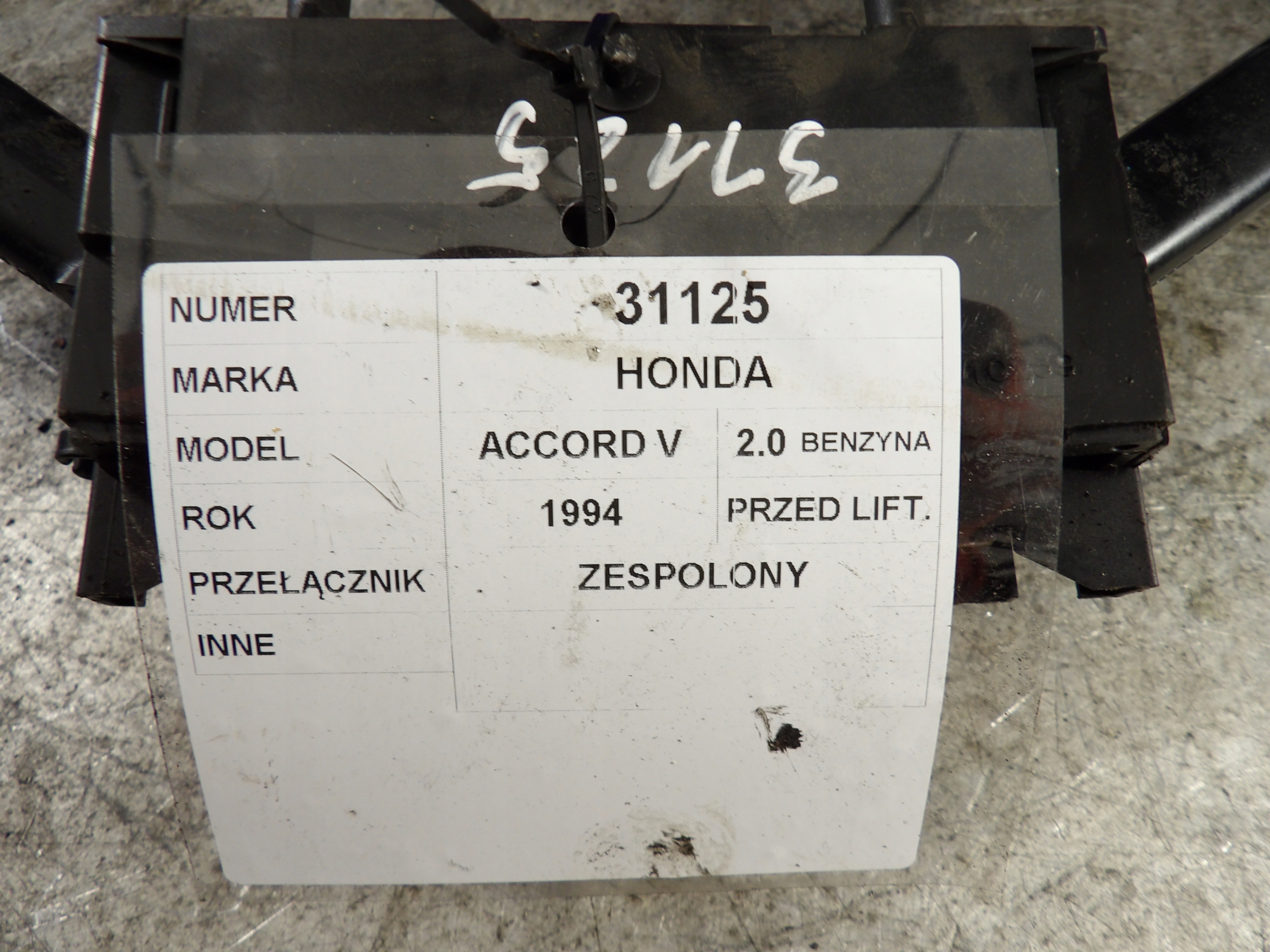 Honda Accord V DEVIO LUCI TERGICRISTALLO TERGI 1,4B