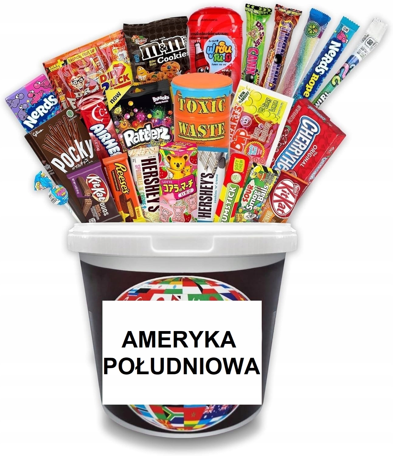 Set sladkostí z Jižní Ameriky sušenky želé bonbony nápoje chipsy 20 ks