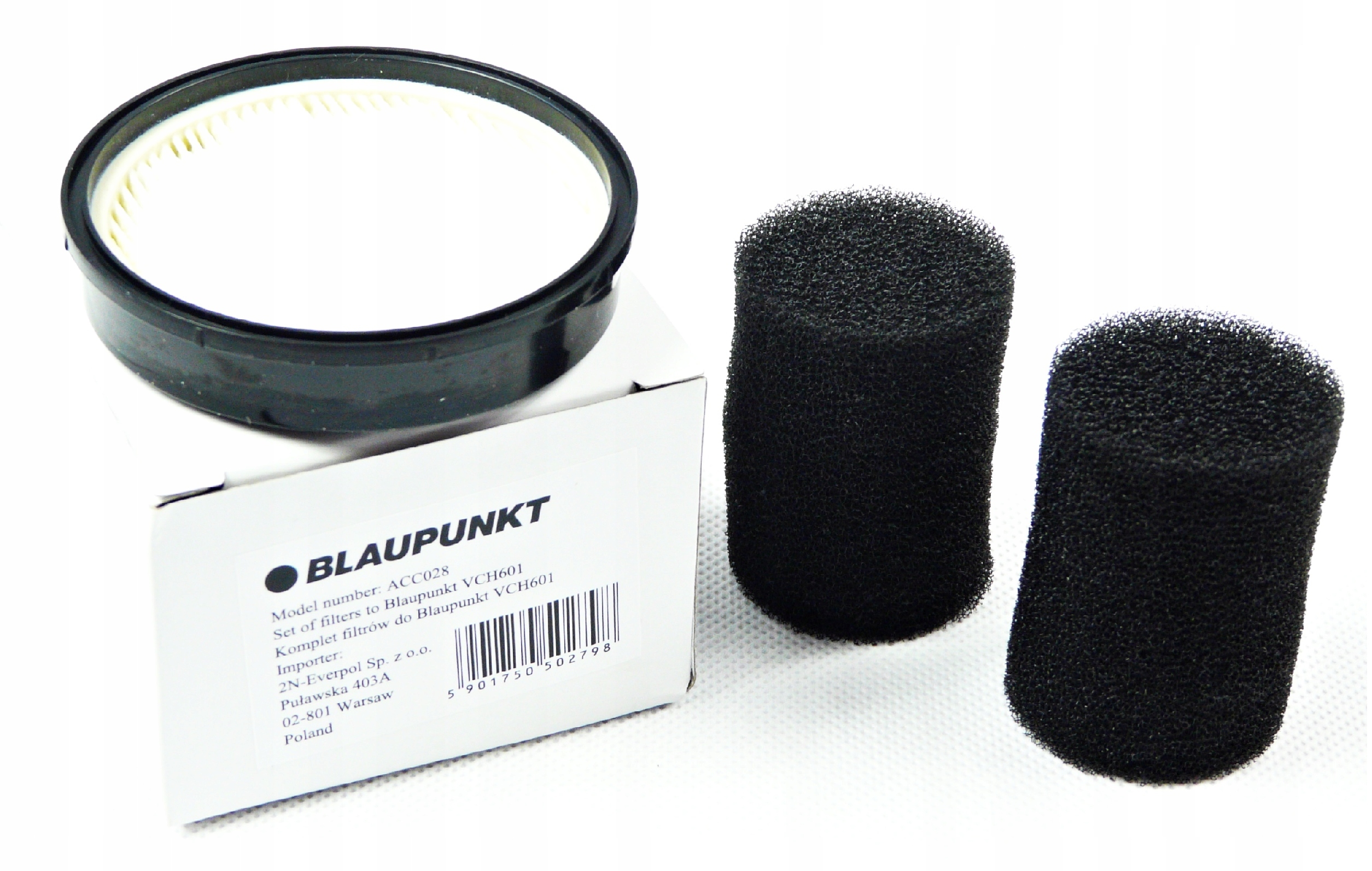 Zestaw Filtrów Filtry Odkurzacz Blaupunkt VCH601 Zasilanie akumulatorowe