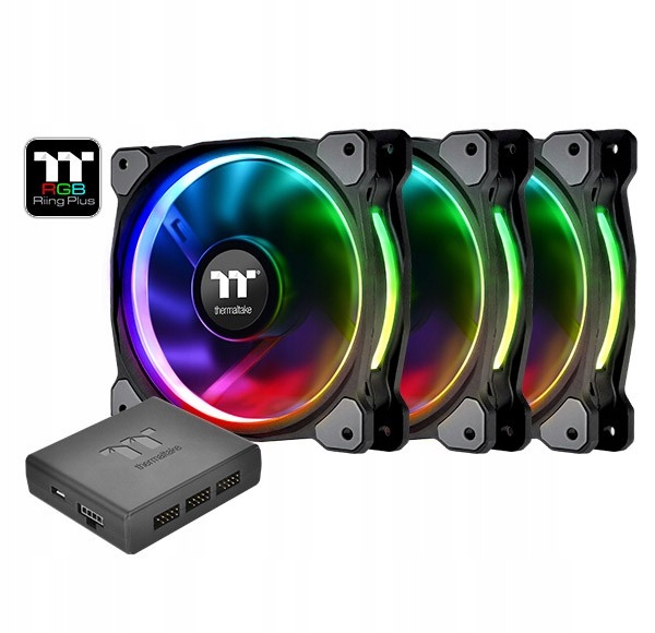 Riing 12 Rgb Plus Tt Premium Edition 3 Pack (3x120 mm, 500-1500 Rpm)