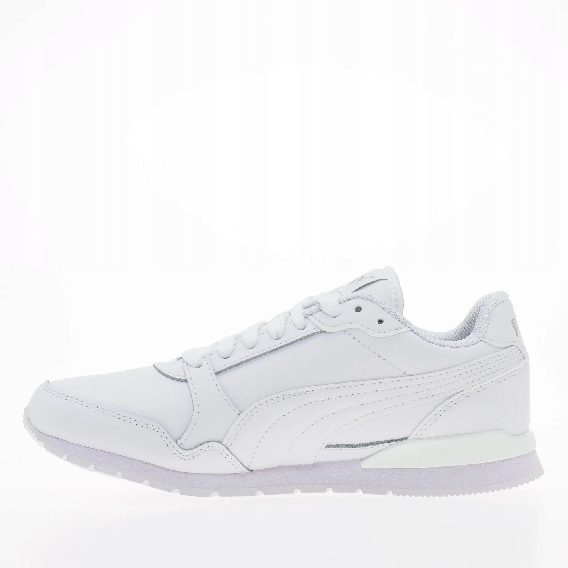 Puma Sportovní kožené boty bílé St Runner v3 L 384855 10 Vel. 45
