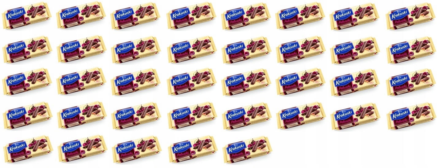 37x 144g Krakuski Paluszki z galaretką wiśniową w czekoladzie Karton