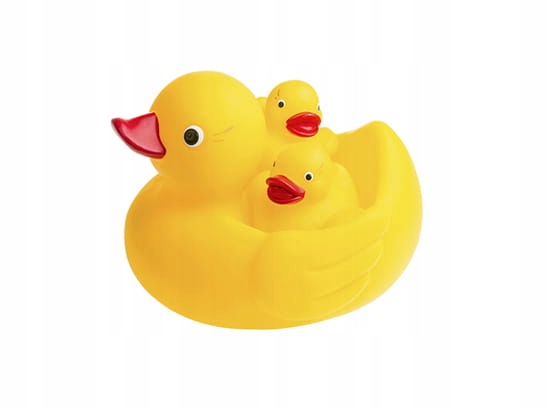 TULLO ZABAWKA GUMOWA KACZA RODZINKA DO KĄPIELI WANNY WODY ZESTAW 3szt. 043