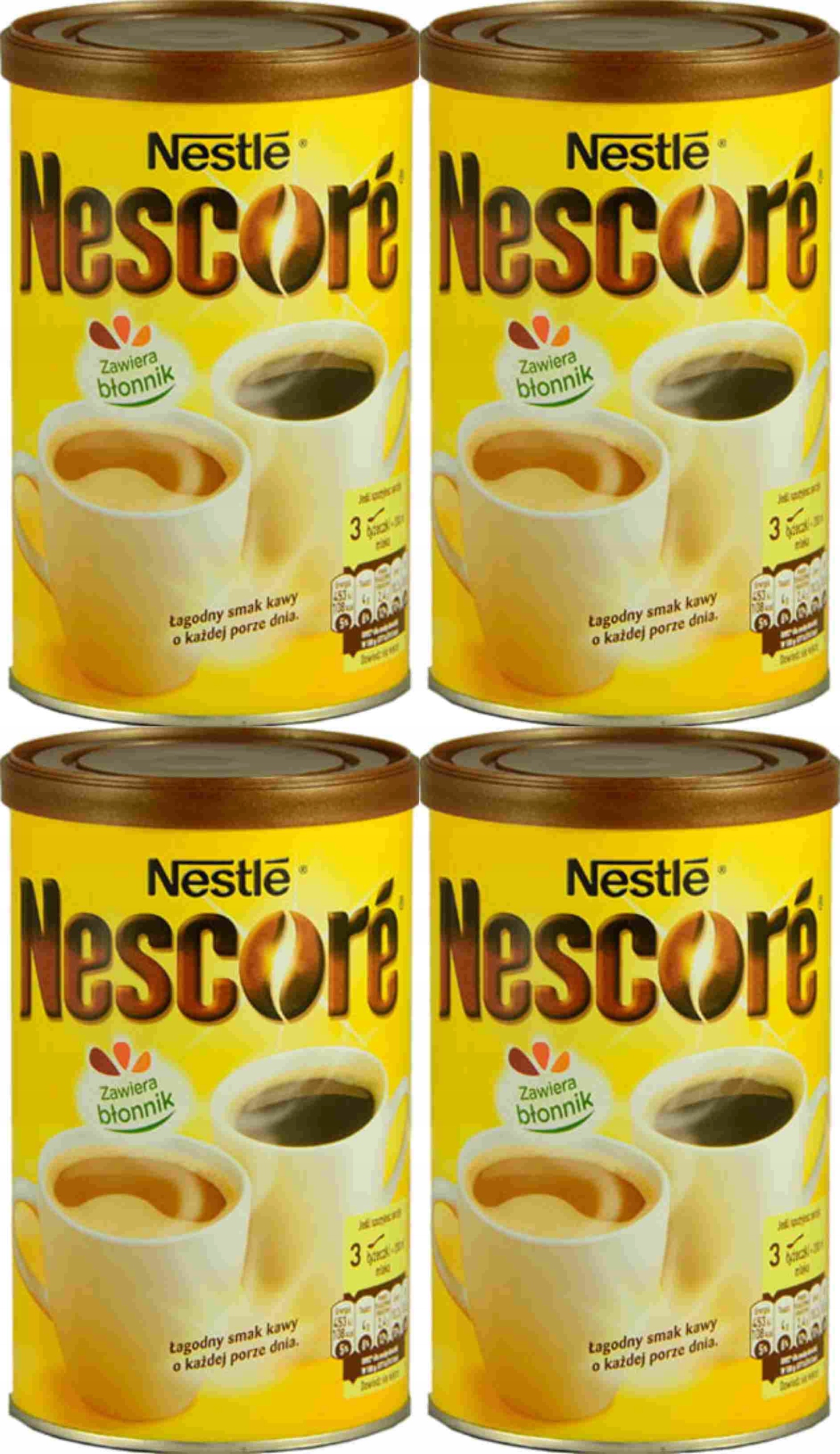 (x4) Nestle Nescore Puszka 260g