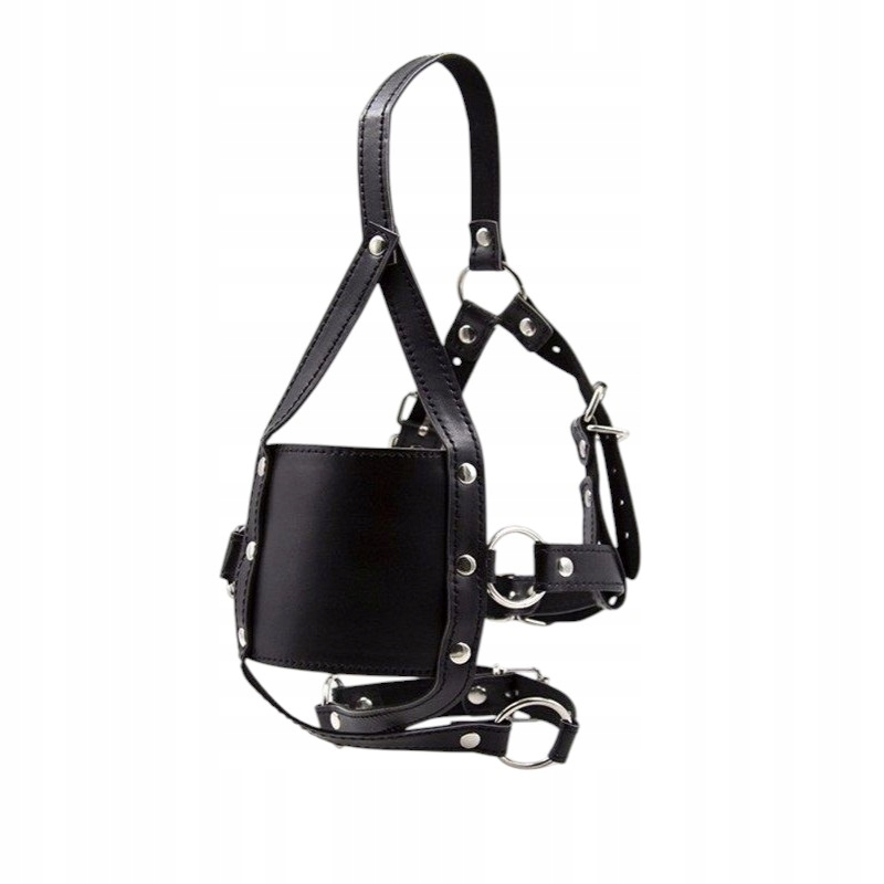 ЖГУТ МАСКА ДЛЯ ЛИЦА С КЛЯПОМ, HARNESS GAG BDSM