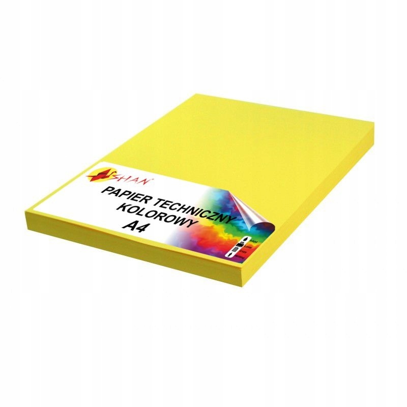 

Papier techniczny A4 160g żółty intensywny 50 ark