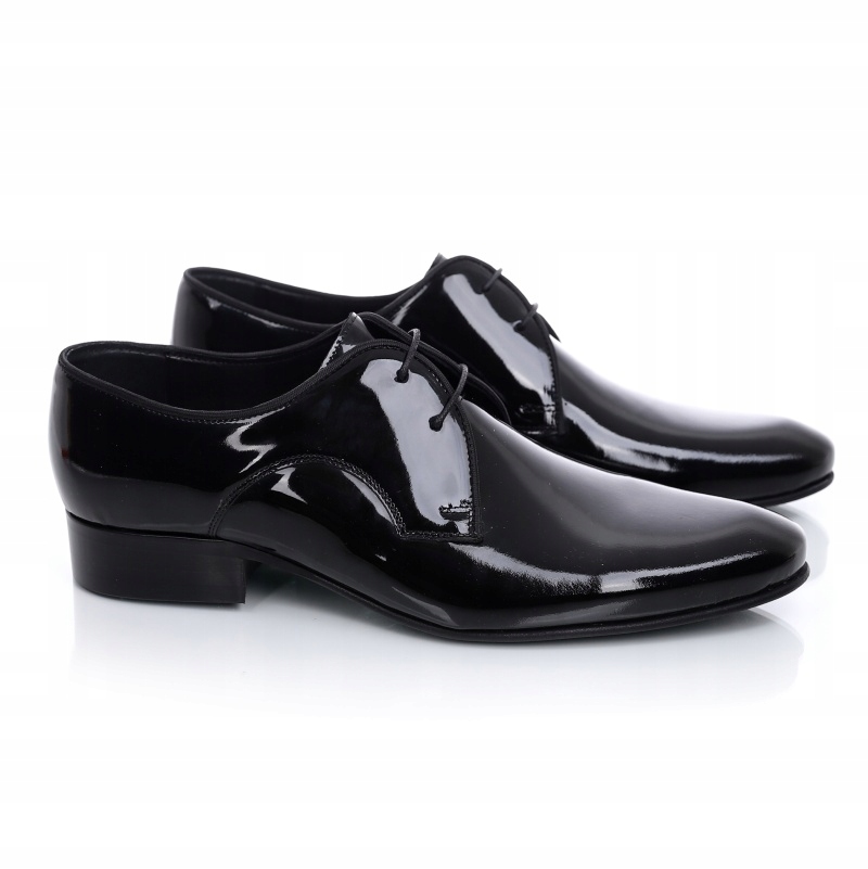 Pánské elegantní kožené polobotky Trio 3241-01-C-01-0 černé Kůže VEL.45
