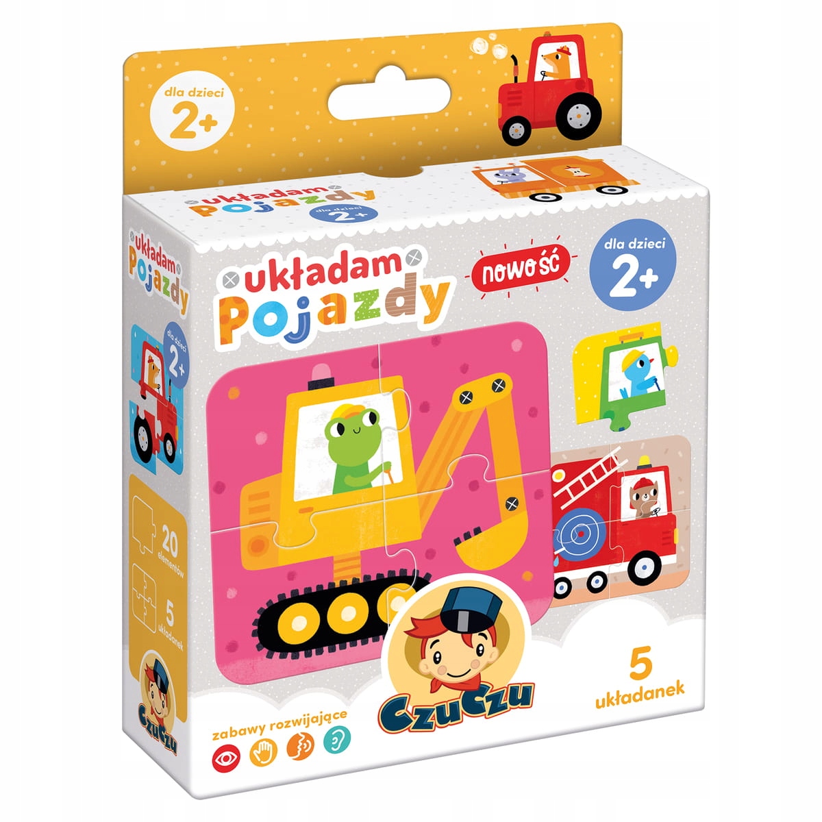 

Czu Czu Układam Pojazdy pierwsze puzzle 5układanek