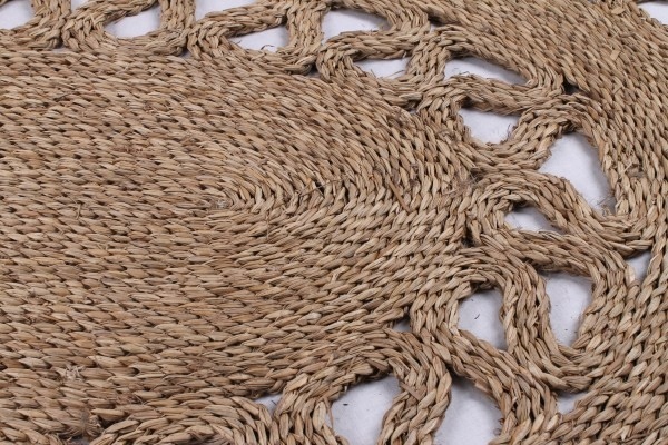 OWALNA MATA PODŁOGOWA Z TRAWY MORSKIEJ 90x120 cm Marka Tin Tours